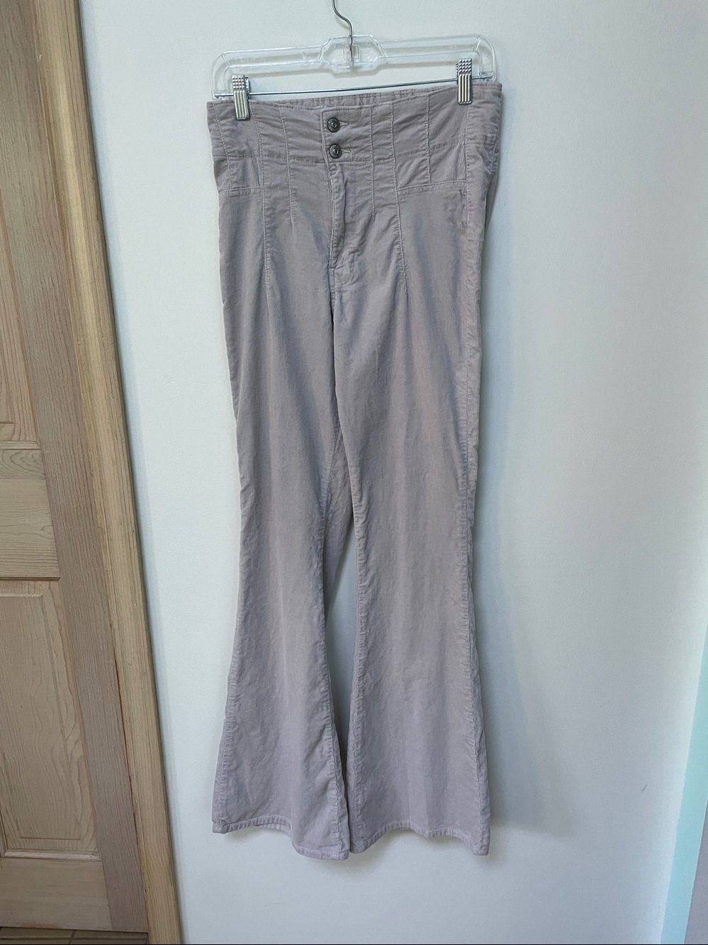 We the free women's pants high rise flare corduroy